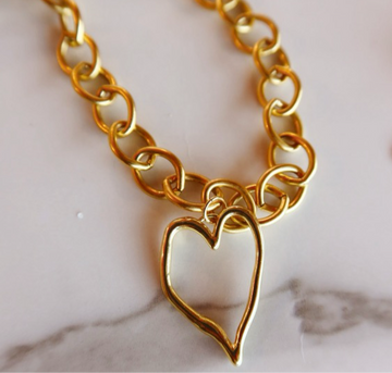 Mattie Bracelet Heart Gold