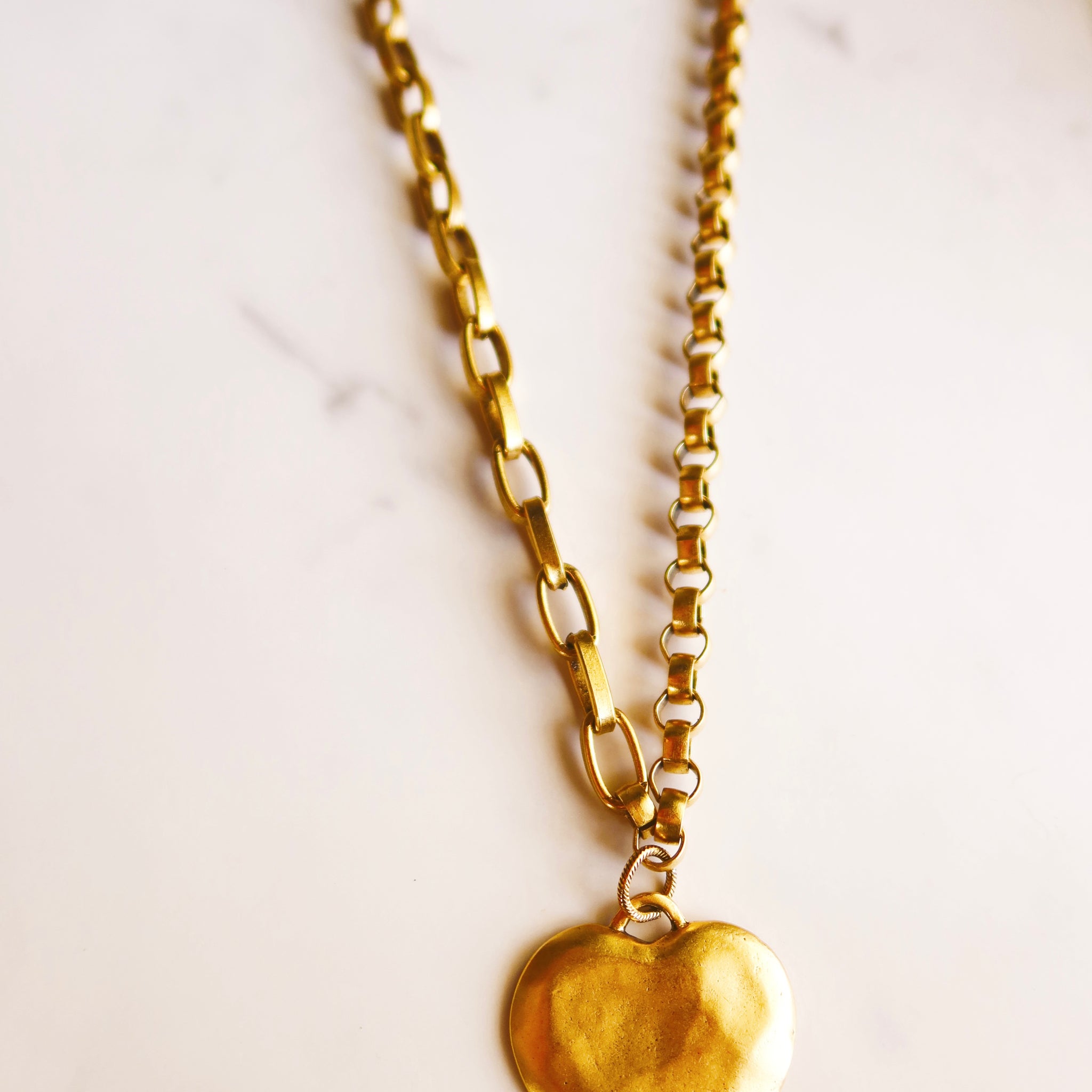 Destiny Heart Necklace Gold