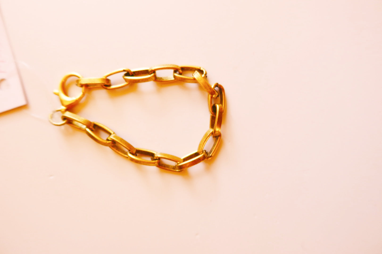 Paperclip Bracelet Gold