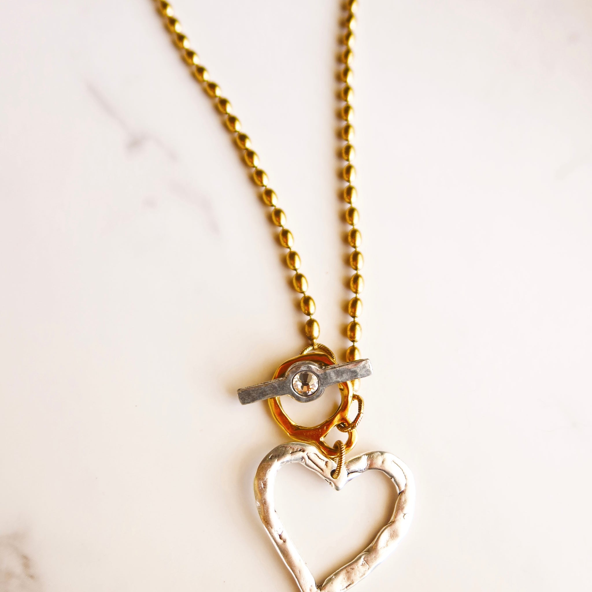 Emily Necklace Open Heart Silver