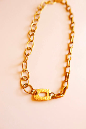 Macy's Box Necklace Gold