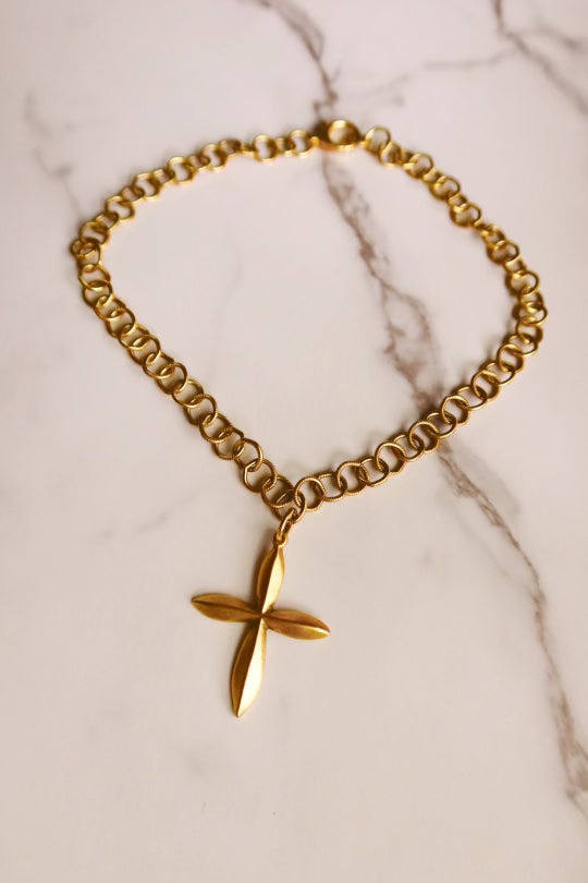 Melissa Necklace Cross Gold